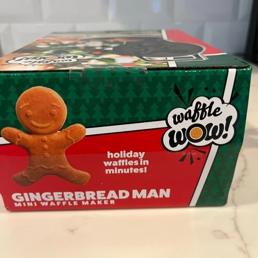 Waffle Wow! Gingerbread Man Mini Waffle Maker